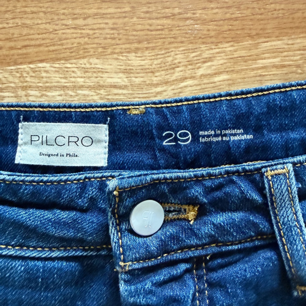 ANTHROPOLOGIE Pilcro wide leg high waisted denim jeans - Picture 2 of 4